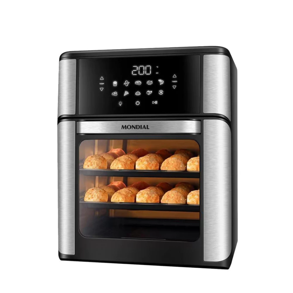 Fritadeira Elétrica Sem Óleo Air Fryer Oven 2 em 1 Mondial AFON-12L-BI 12L Digital - 1